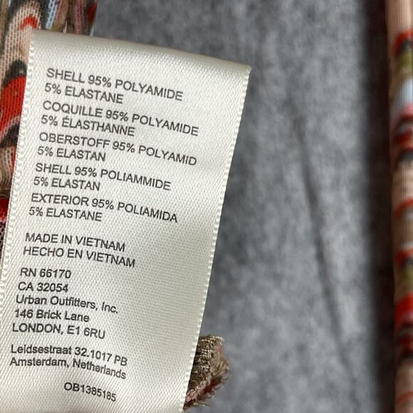 Free People Lucky Shirt Womens XS Canyon Combo Mesh Sheer Ruched Boho Indie - Picture 9 of 16